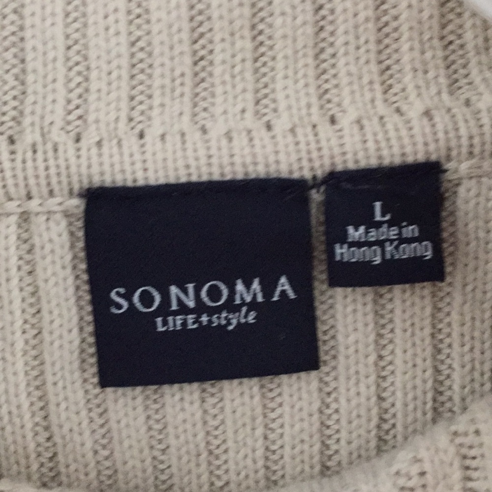 Cream Turtle Neck Sweater - Picture 2 of 2